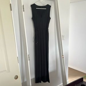 White House Black Market dark grey maxi dress
